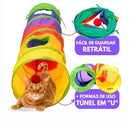 Túnel Labirinto Interativo para Gatos Dobrável