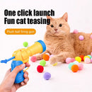 Brinquedo Interativo de Lançamento de Bolinhas para Gatinhos – Diversão e Exercício