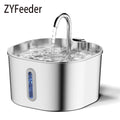 ZYFeeder 2.2L – Bebedouro Automático para Gatos em Aço Inoxidável