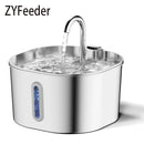 ZYFeeder 2.2L – Bebedouro Automático para Gatos em Aço Inoxidável